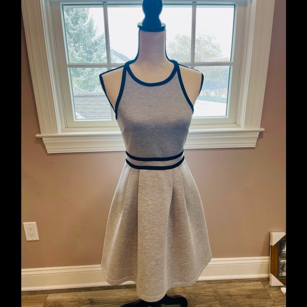 Grey & Black Dress